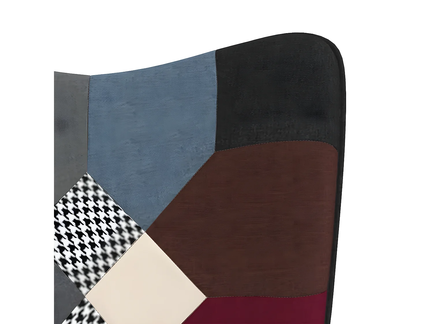 Relaxstoel patchwork stof NL104301