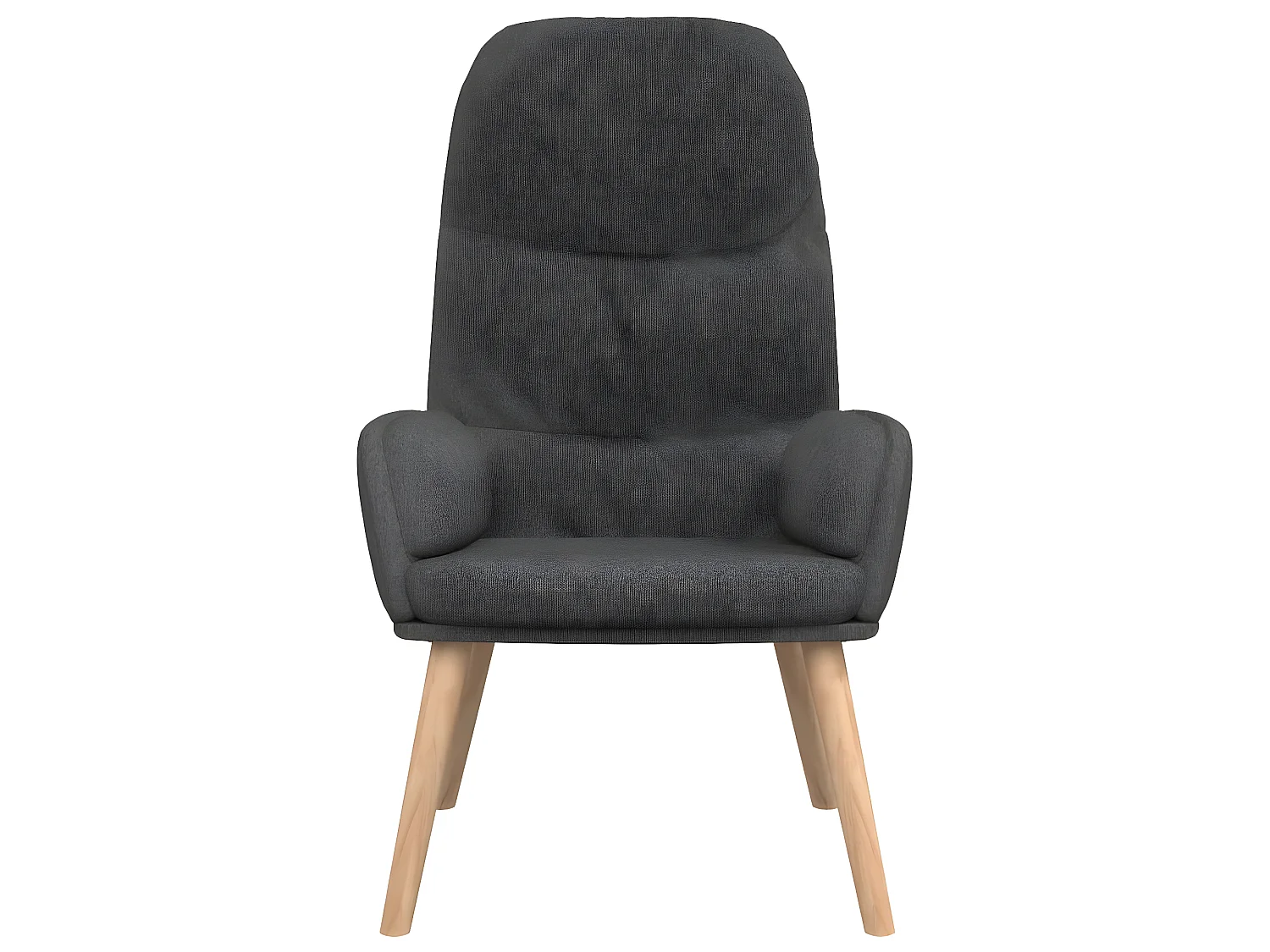 Chaise de relaxation Gris foncé Tissu SEF69282