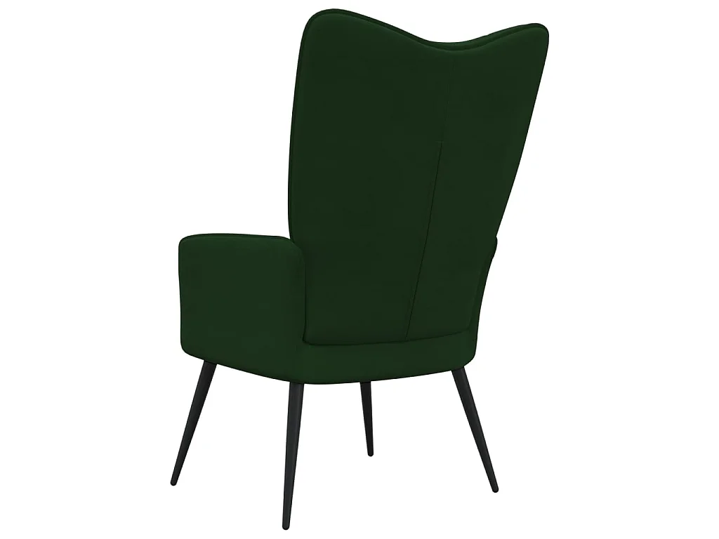 Chaise de relaxation Vert foncé Velours SEF83979