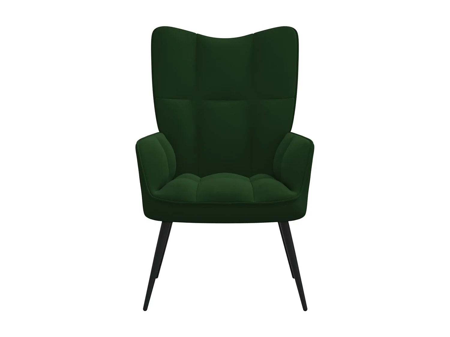 Chaise de relaxation Vert foncé Velours SEF83979