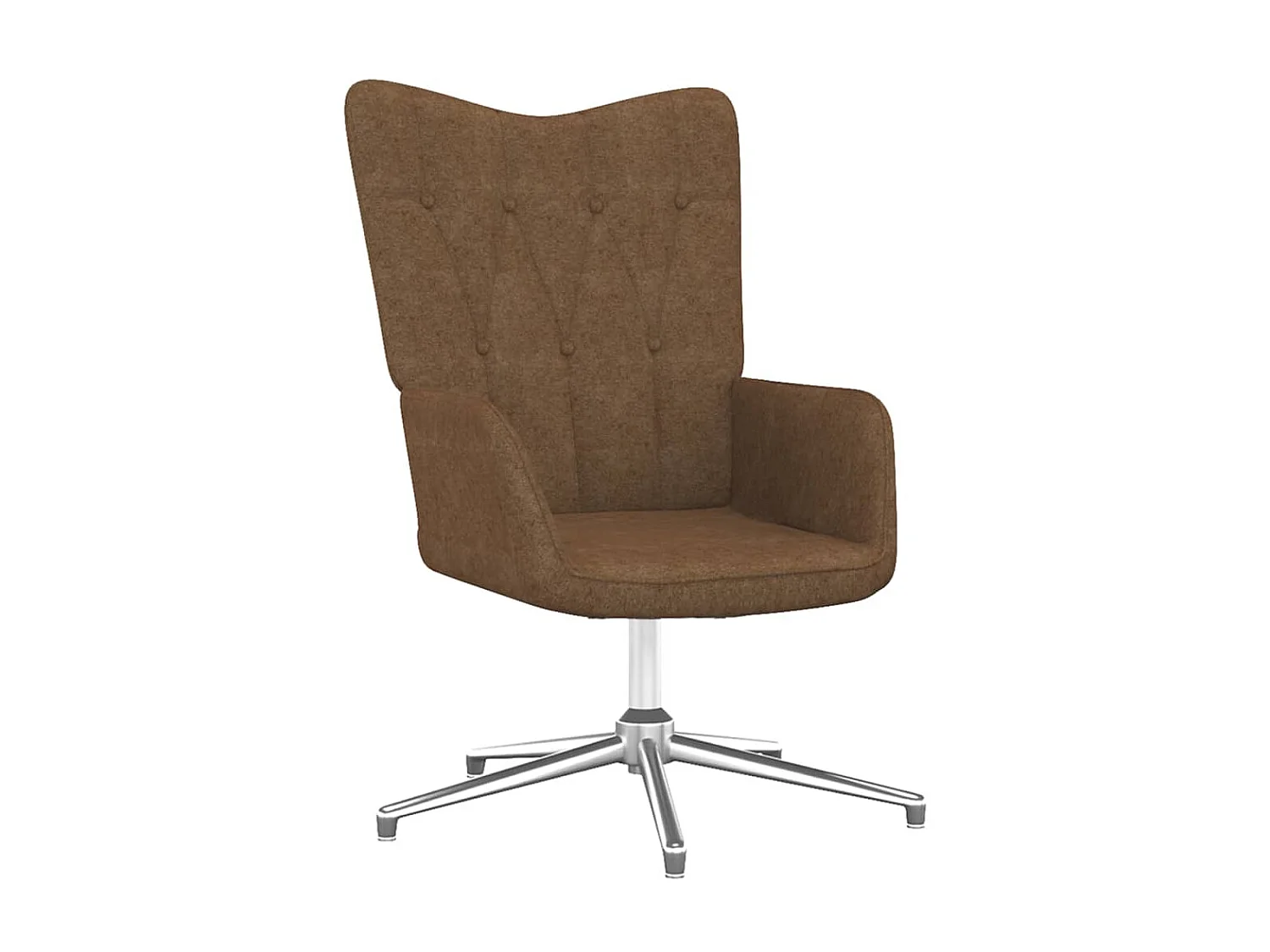 Chaise de relaxation avec tabouret Taupe Tissu SEF17266