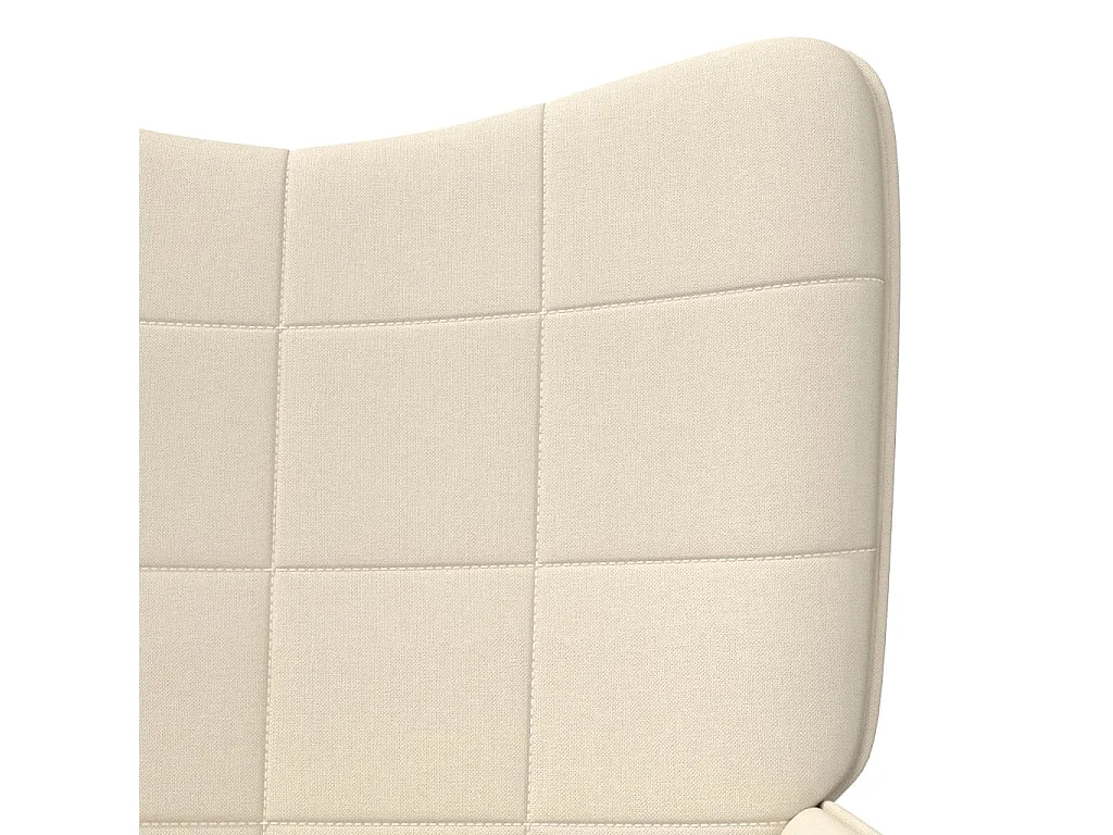 Sillón de relax de tela crema ES34326