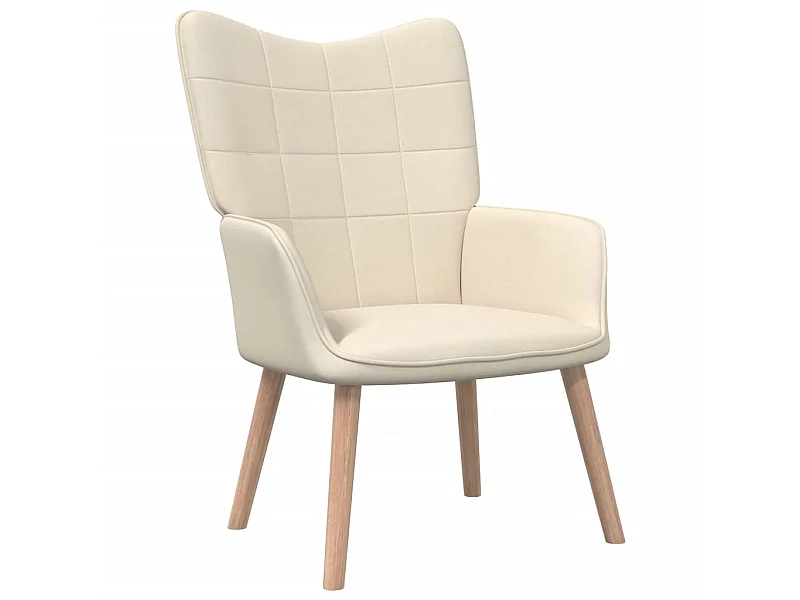 Relaxstoel stof crèmekleurig NL532695