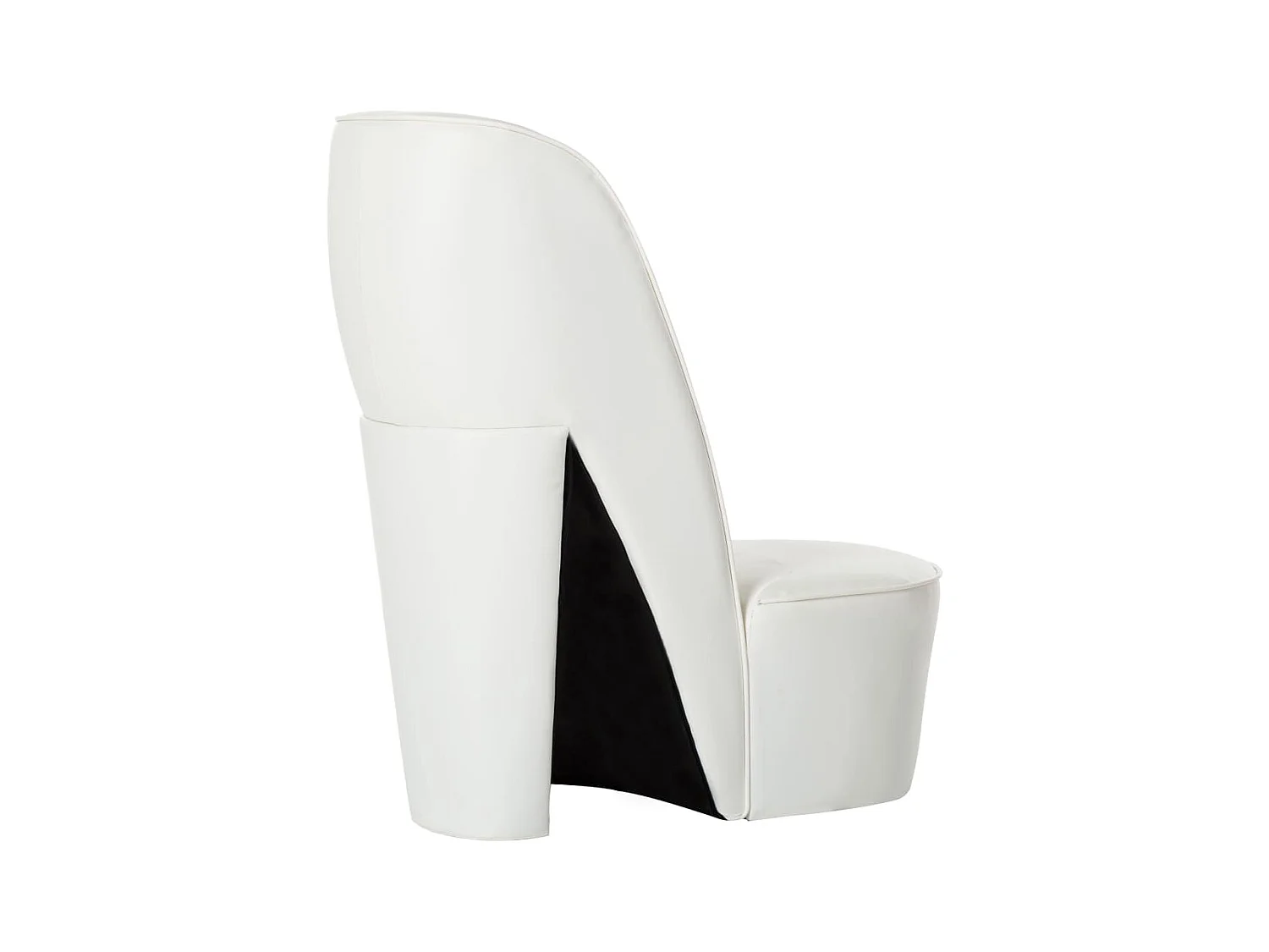 Chaise en forme de chaussure à talon haut Blanc Similicuir SEF48069
