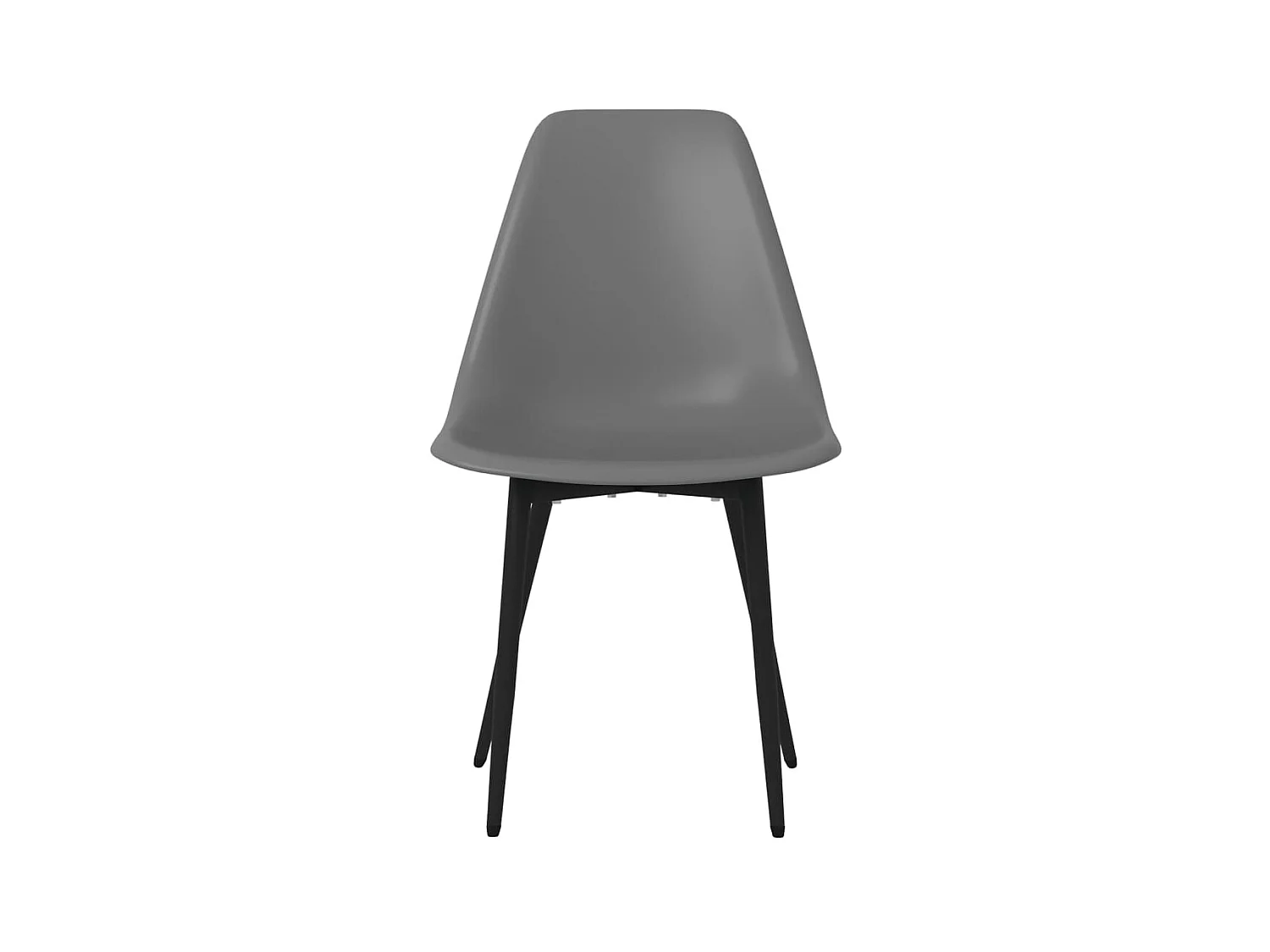 2er-set-Stühle| Esszimmerstühle Grau PP -gkd908677