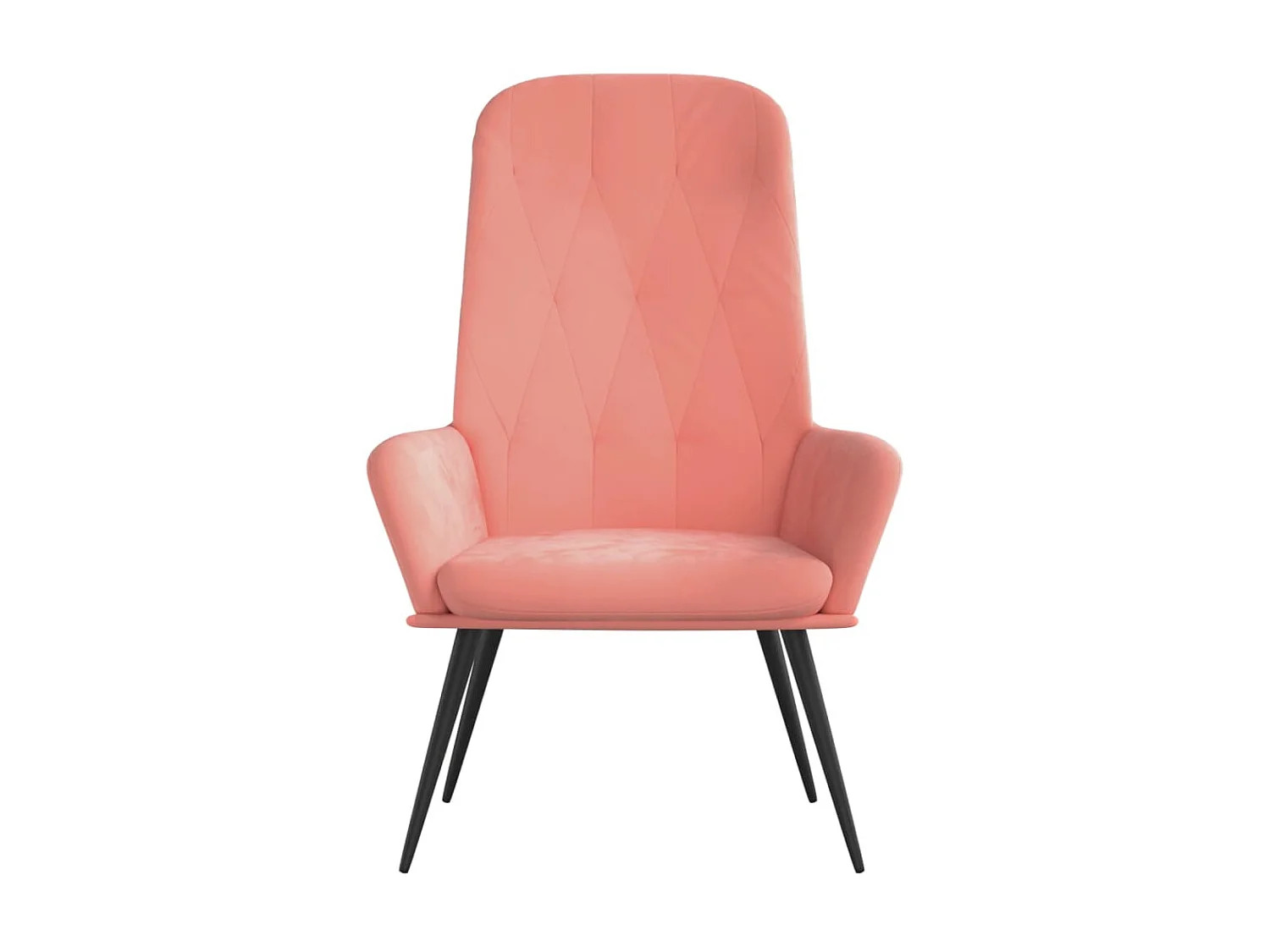 Chaise de relaxation Rose Velours SEF63383