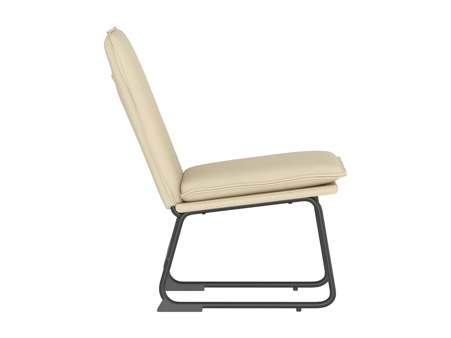 Chaise longue Crème 52x75x76 cm Tissu SEF59893