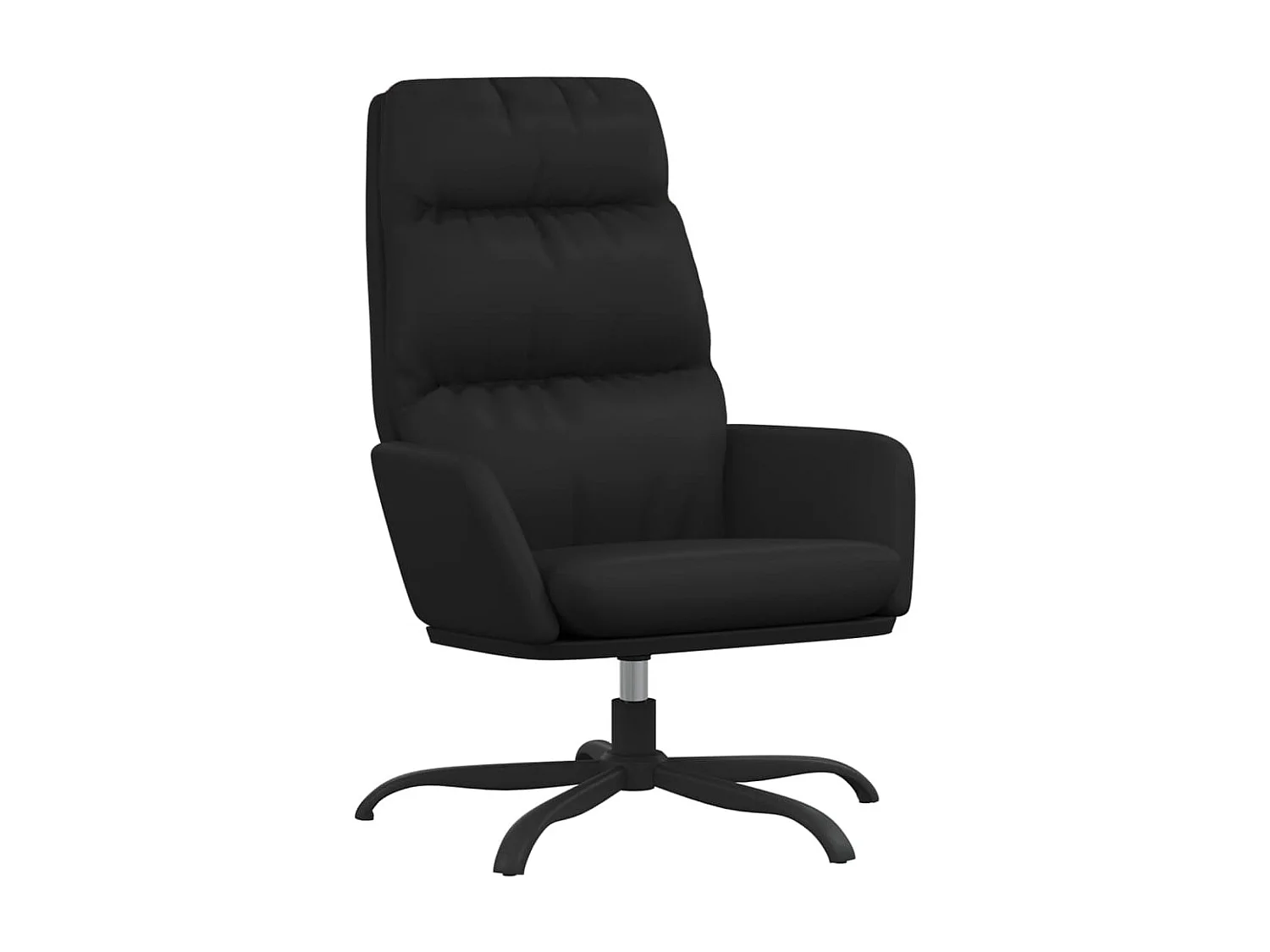 Chaise de relaxation Noir Similicuir SEF13441