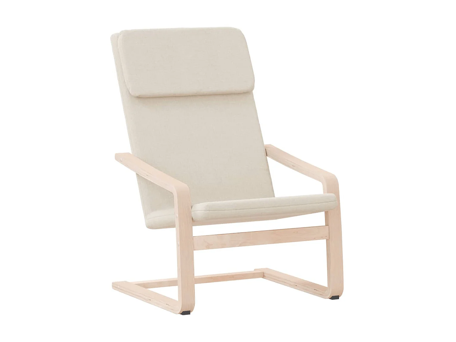 Chaise de relaxation Crème Tissu SEF56357