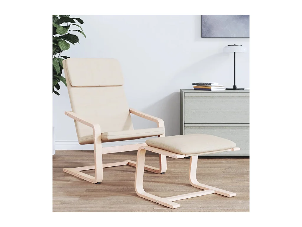 Relaxsessel | Fernsehsessel Creme Stoff -gkd983507