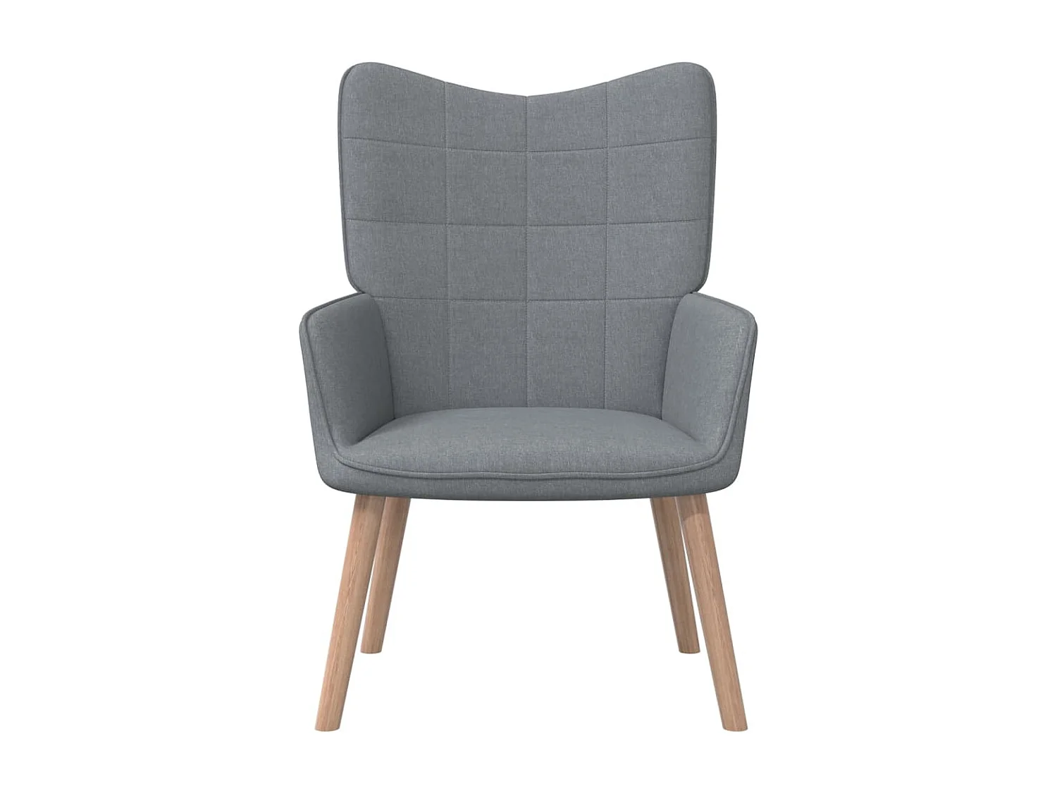 Relaxsessel | Fernsehsessel mit Hocker Hellgrau Stoff -gkd613989