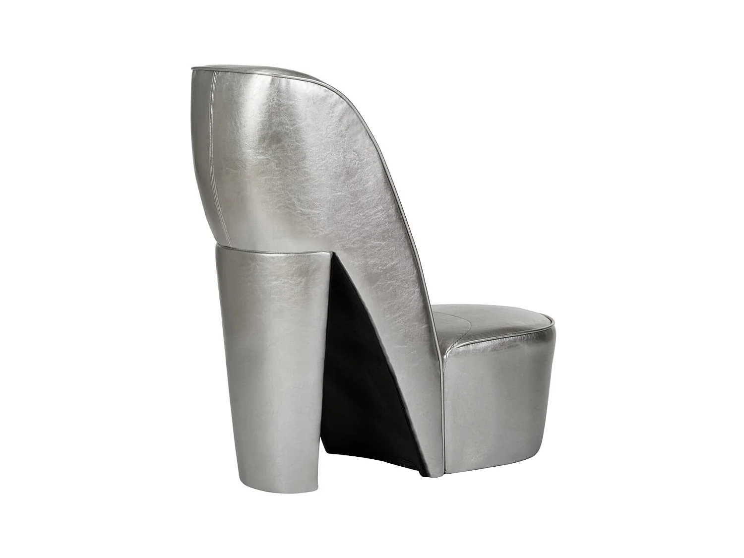Chaise en forme de chaussure à talon haut Argenté Similicuir SEF16913