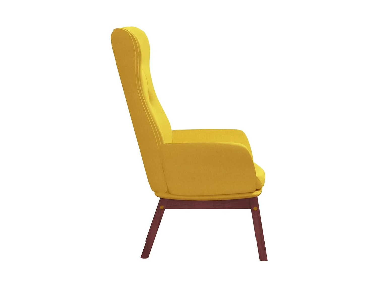 Chaise de relaxation Jaune moutarde Tissu SEF40745