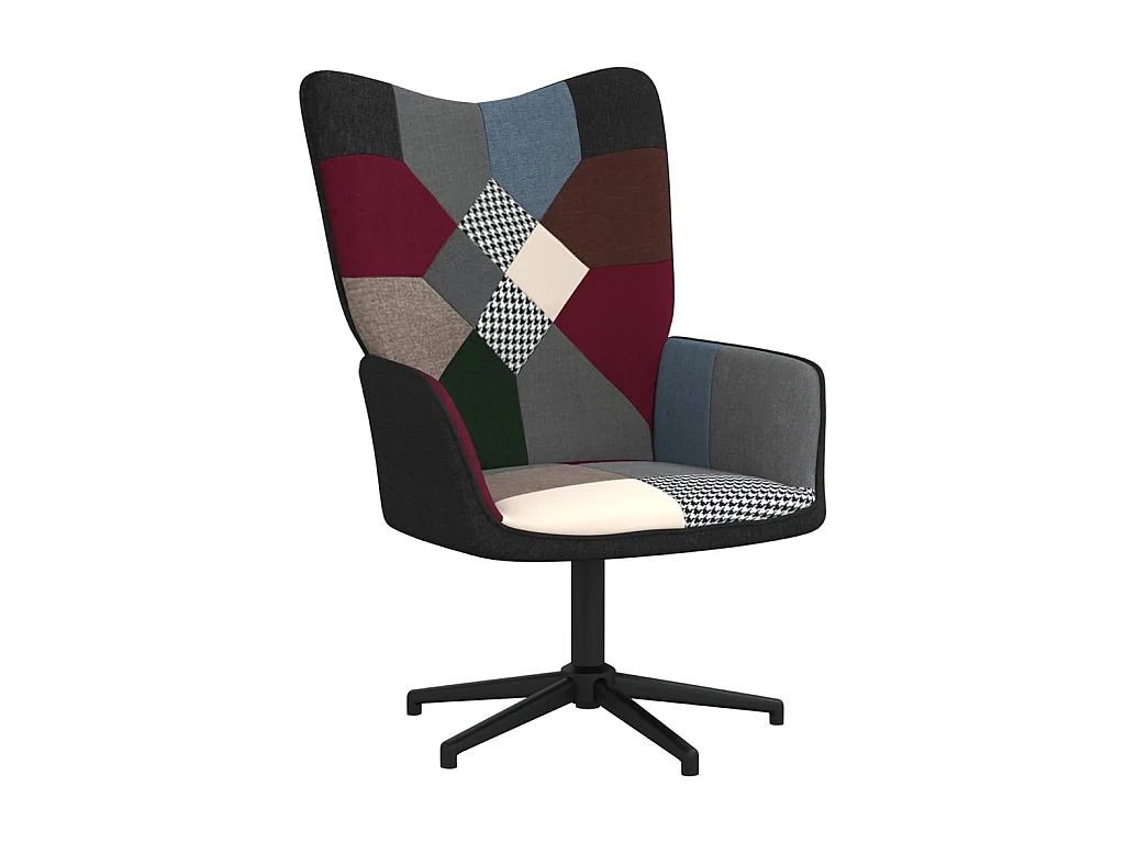Silla de relajación de tela patchwork ES52208
