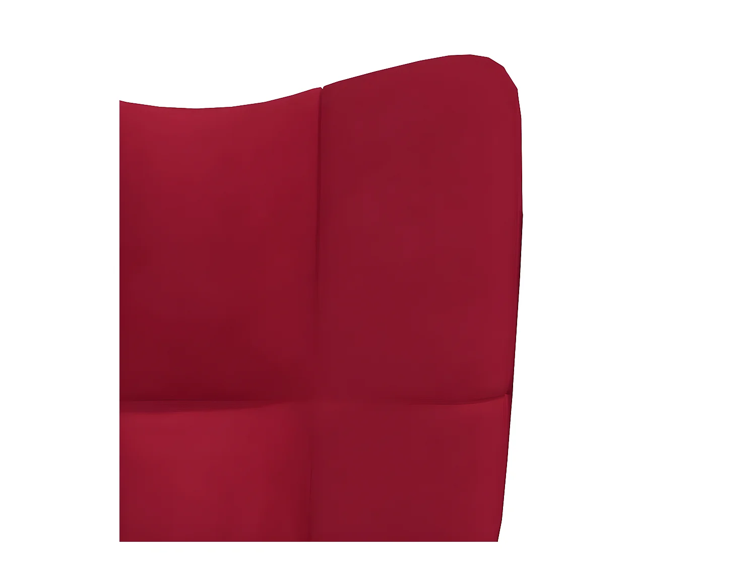 Chaise de relaxation Rouge bordeaux Velours SEF77998