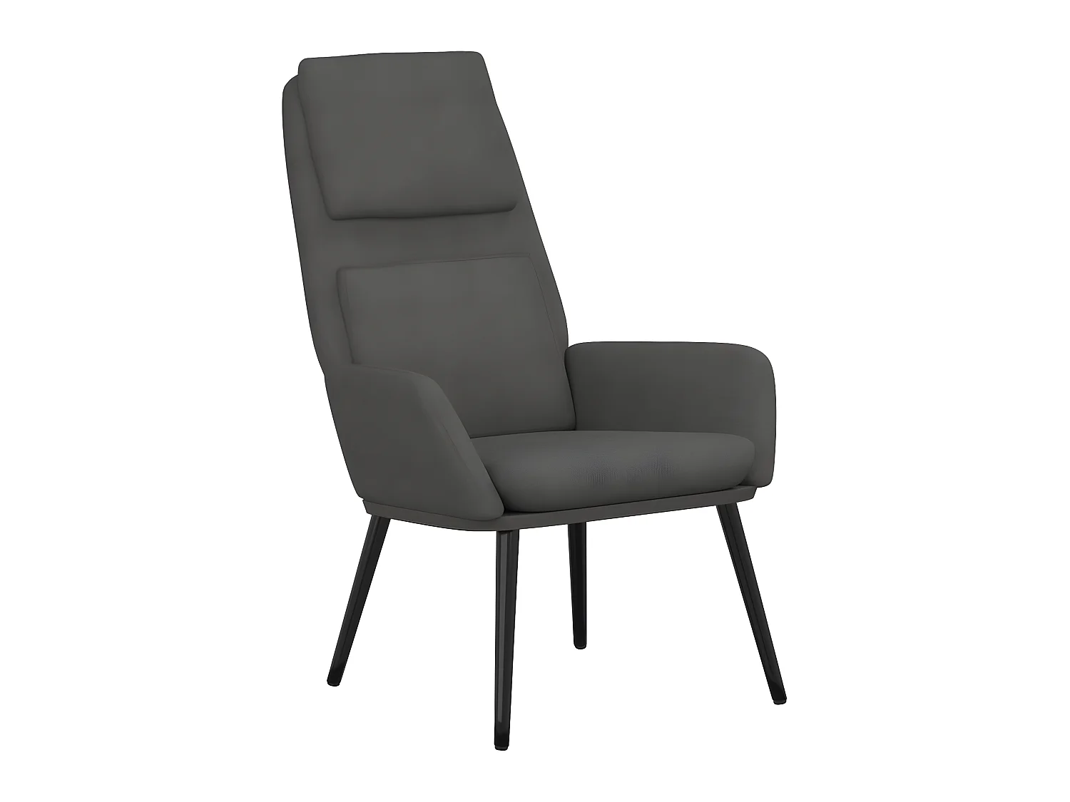 Relaxstoel stof donkergrijs NL322326