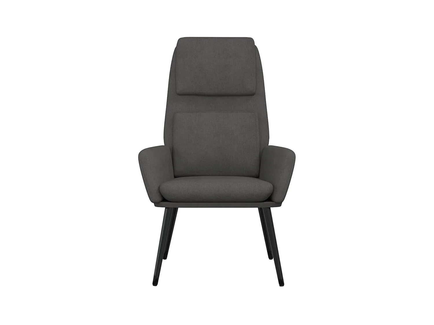 Relaxstoel stof donkergrijs NL322326