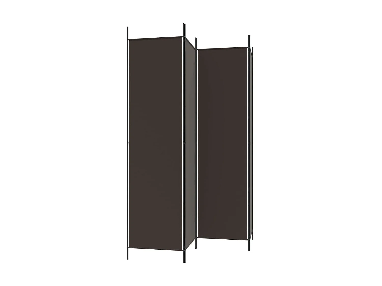 Paravent 4 panneaux Marron 200x200 cm Tissu WVGQ7387