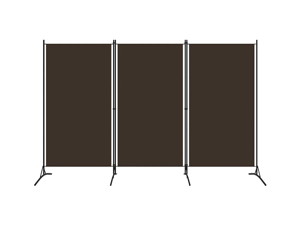 Paravent 3 panneaux Marron 260x180 cm WVGQ4104