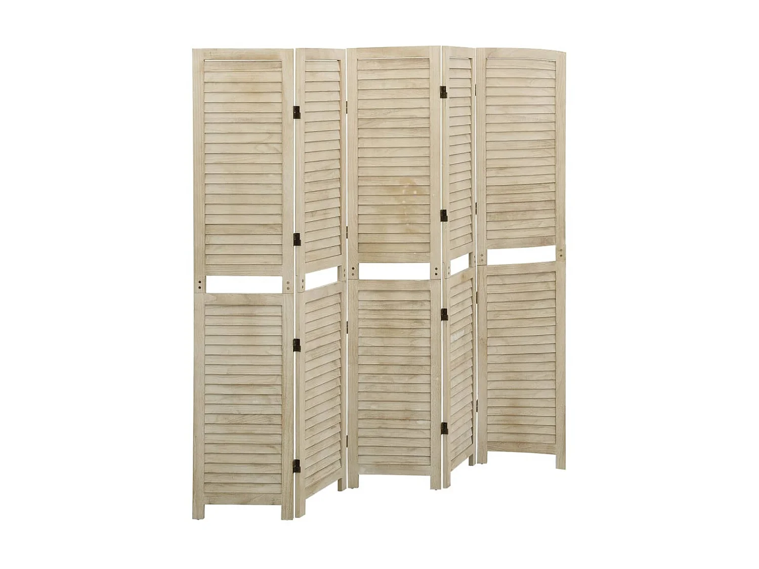 Paravent 5 panneaux 175x165 cm Bois de Paulownia WVGQ7051