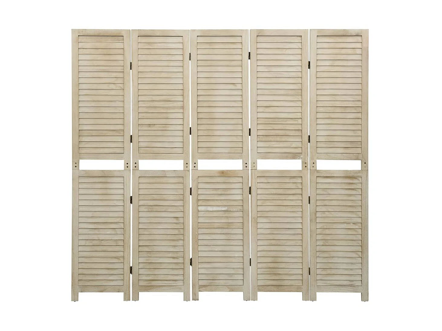 Paravent 5 panneaux 175x165 cm Bois de Paulownia WVGQ7051