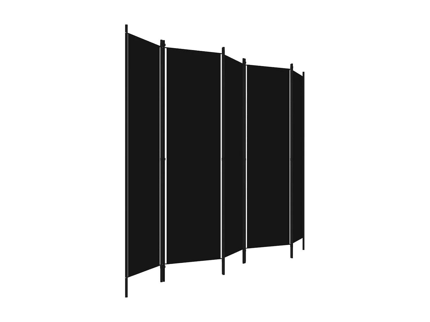 Paravent 5 panneaux Noir 250x180 cm WVGQ2323