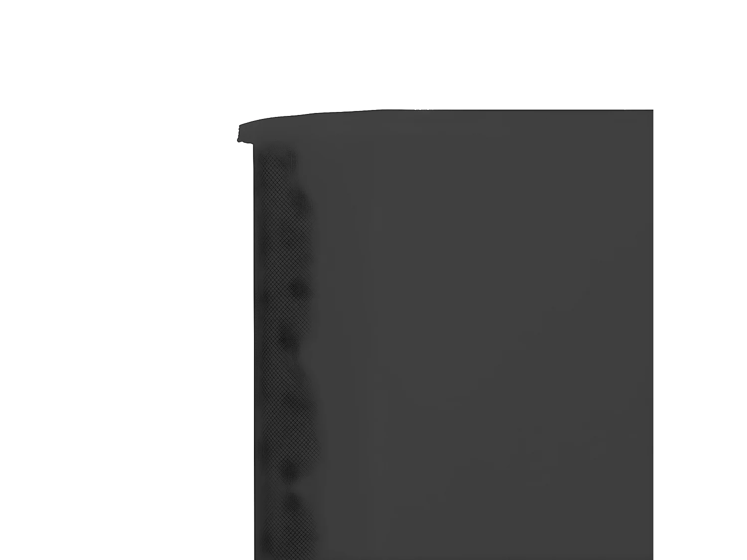 Paravent 5 panneaux Tissu 600 x 160 cm Anthracite WVGQ3358