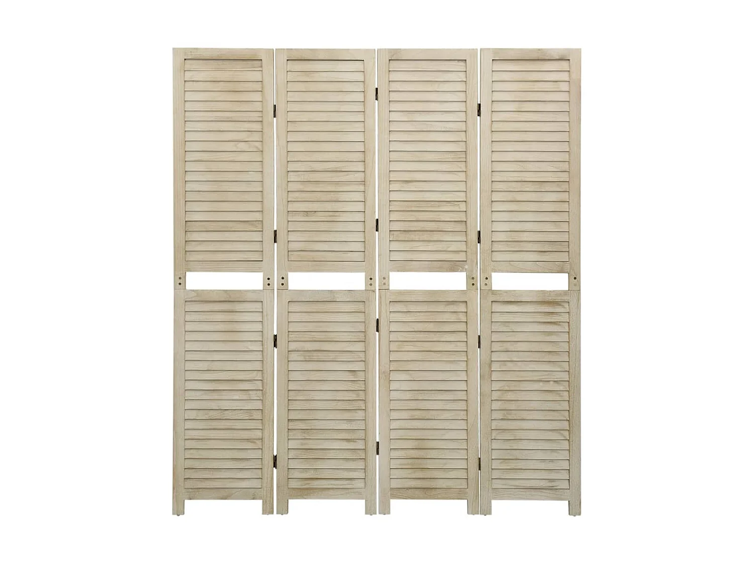 Kamerscherm met 4 panelen massief paulowniahout NL339842