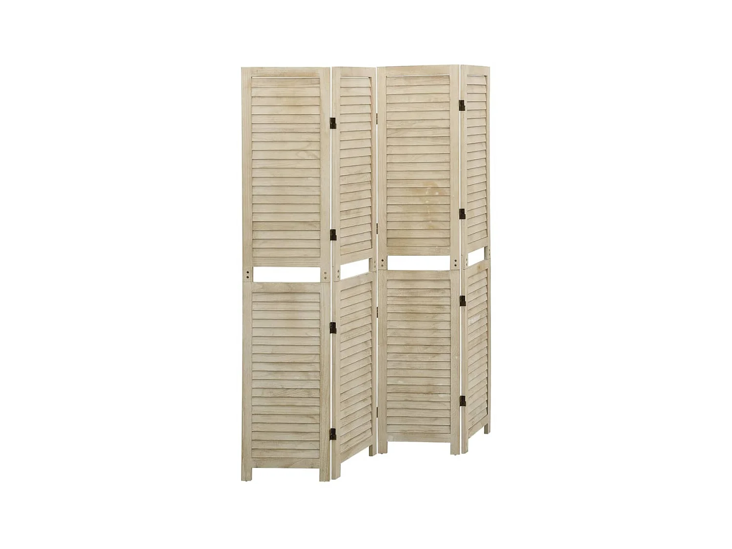 Paravent 4 panneaux 140x165 cm Bois de Paulownia WVGQ5409