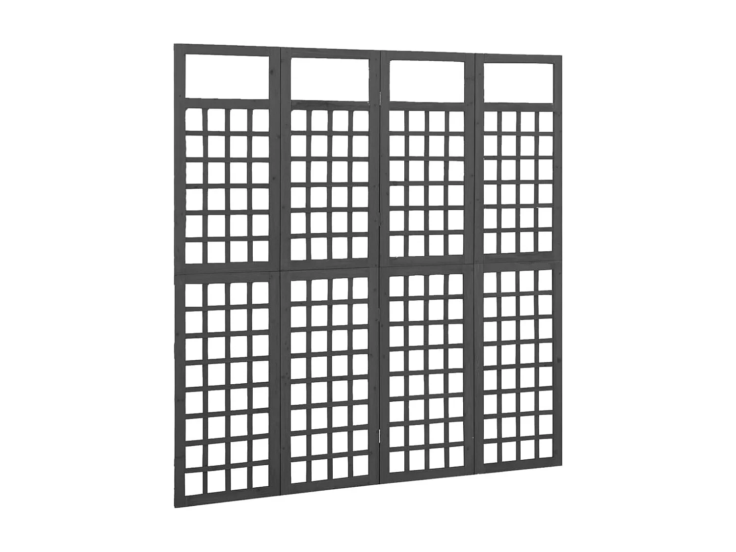 Paravent à 4 panneaux/treillis bois sapin massif WVGQ2396