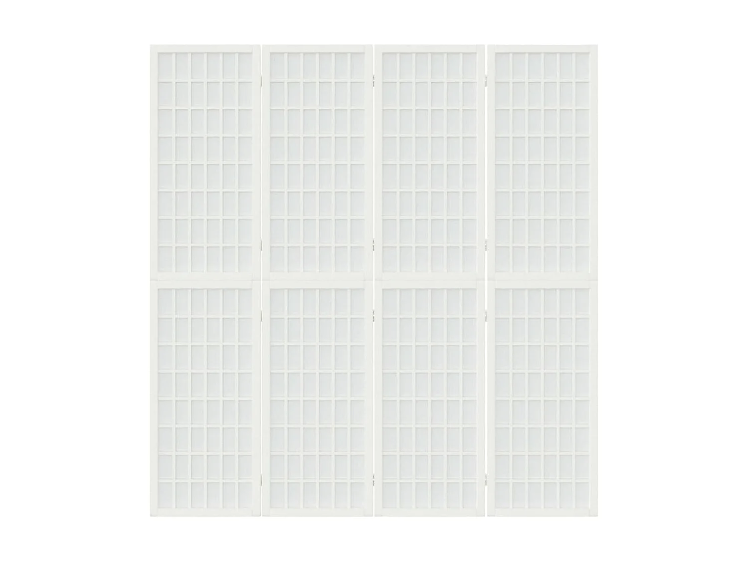 Paravent pliable 4 panneaux 160x170 cm Blanc WVGQ1712