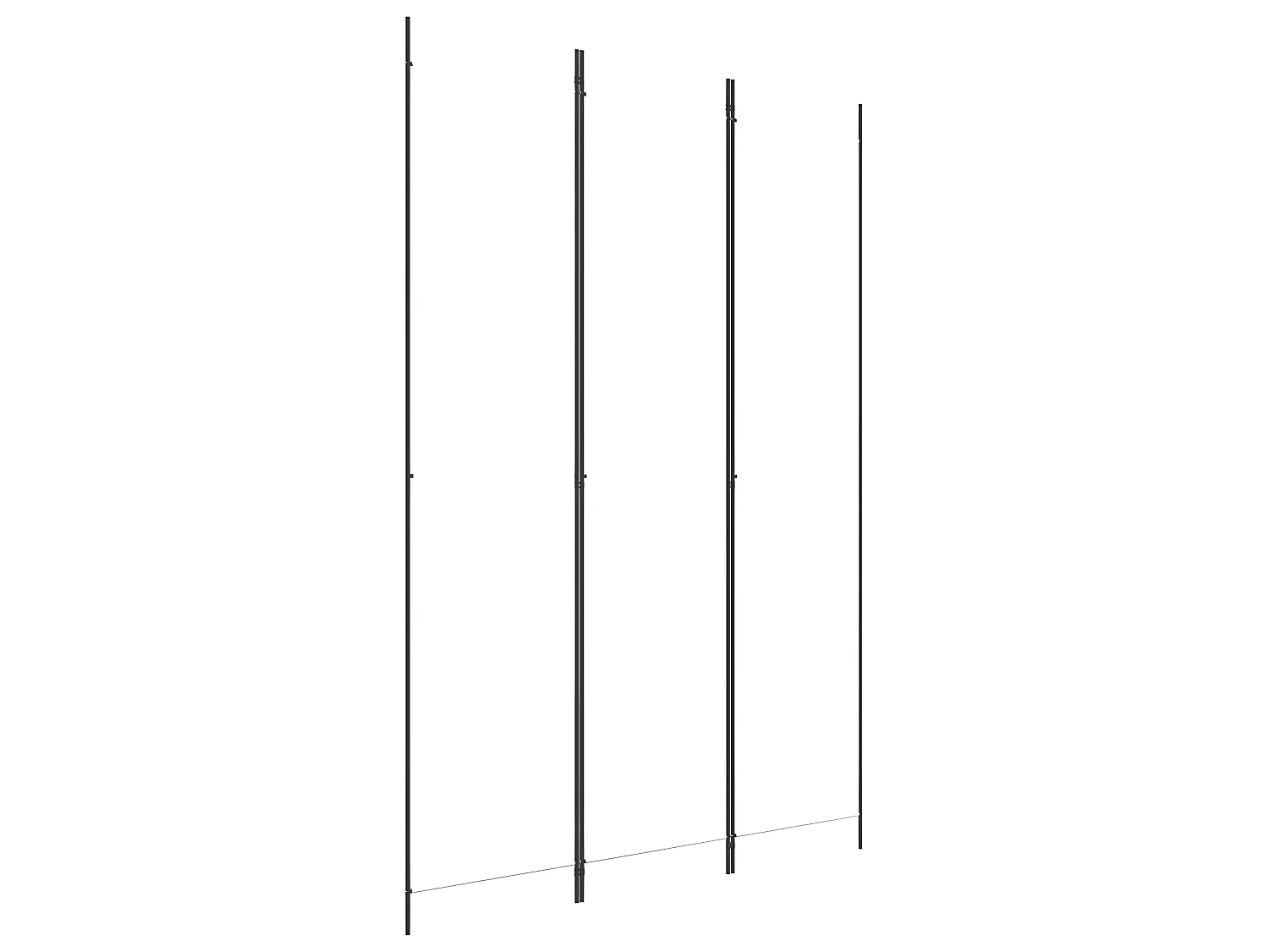 Paravent 3 panneaux Blanc 150x220 cm Tissu WVGQ3442