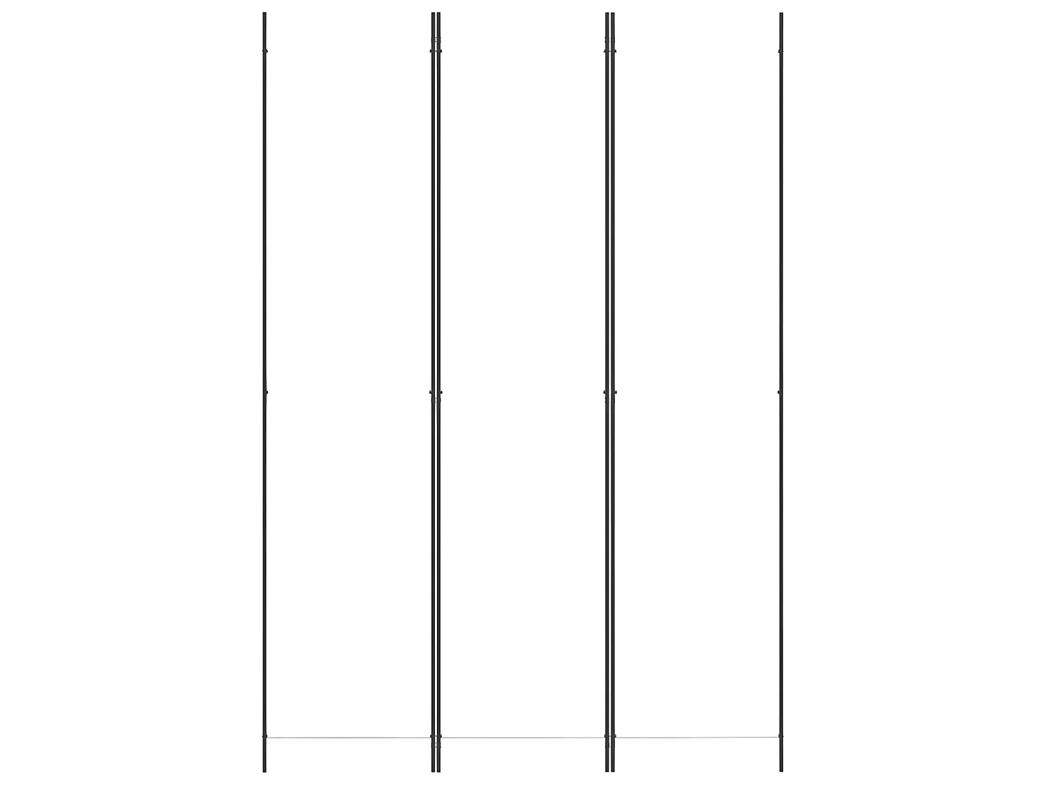 Paravent 3 panneaux Blanc 150x220 cm Tissu WVGQ3442