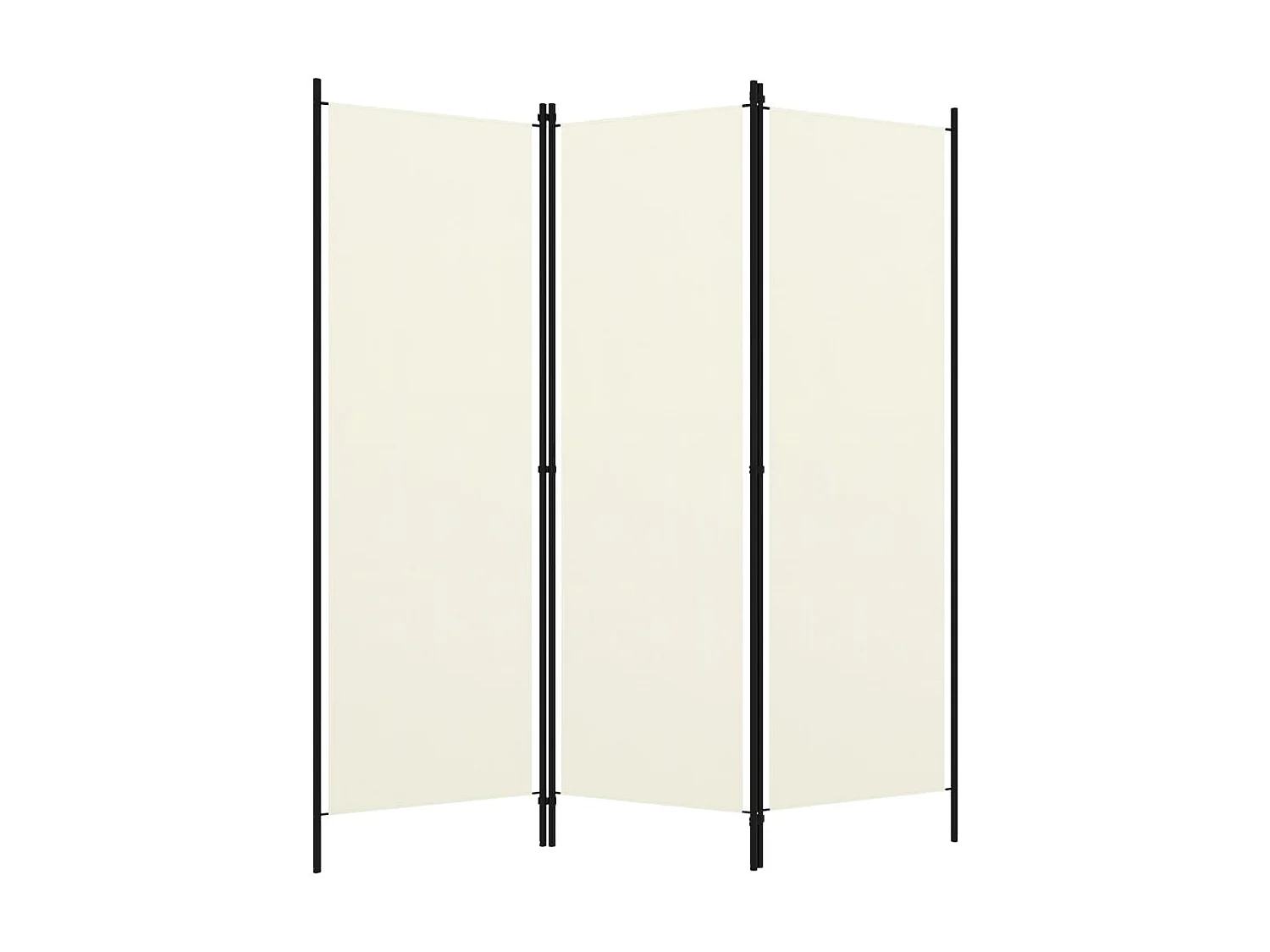 Paravent 3 panneaux Blanc crème 150x180 cm  WVGQ6164