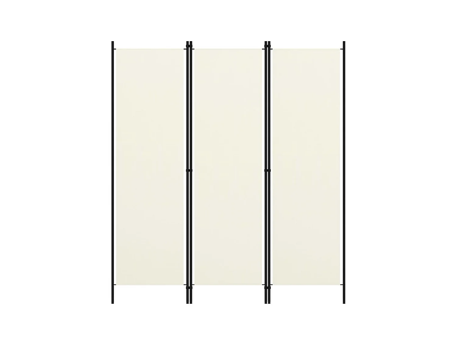 Kamerscherm met 3 panelen 150x180 cm wit NL888901