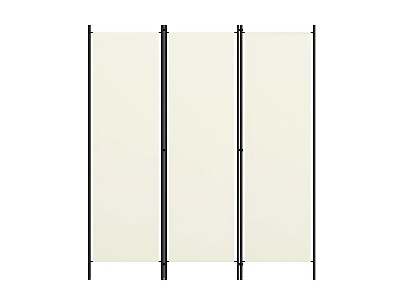 Paravent 3 panneaux Blanc crème 150x180 cm  WVGQ6164