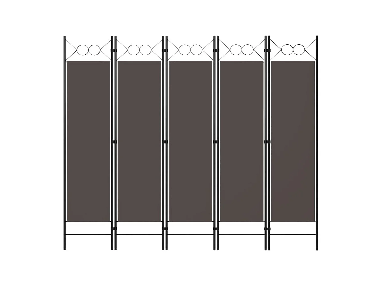 Paravent 5 panneaux Anthracite 200x180 cm WVGQ1685