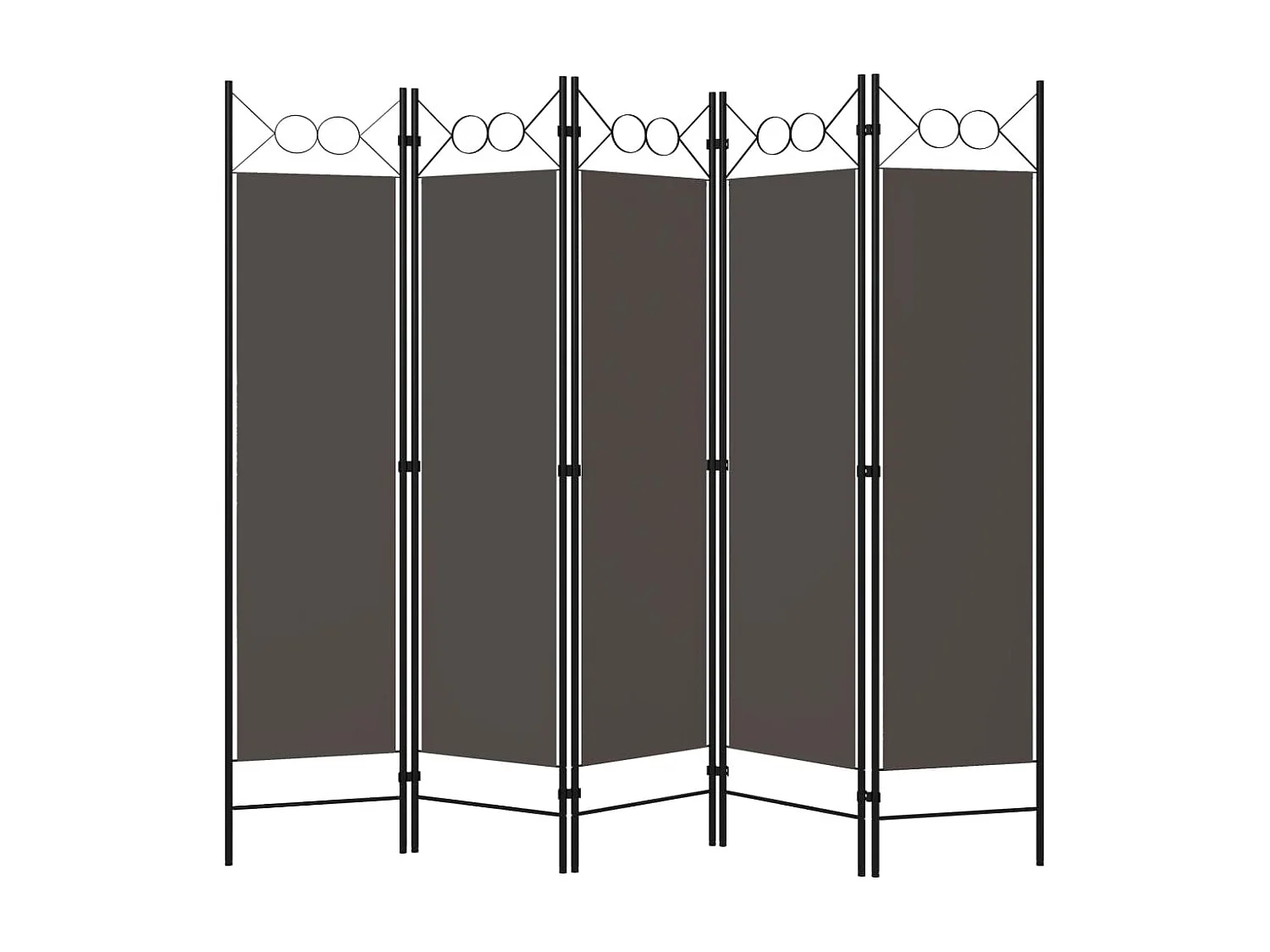 Paravent 5 panneaux Anthracite 200x180 cm WVGQ1685