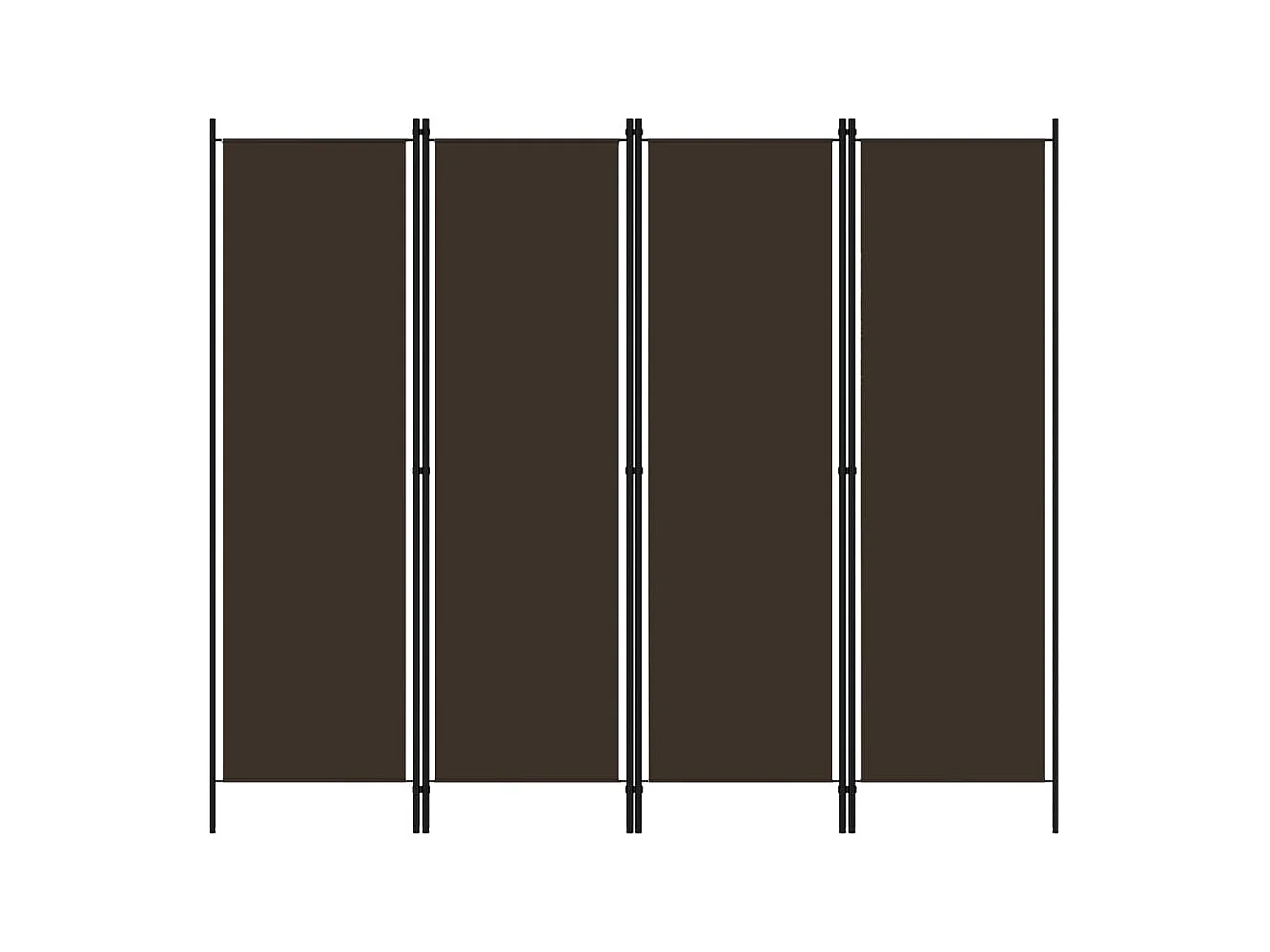 Paravent 4 panneaux Marron 200x180 cm WVGQ1876