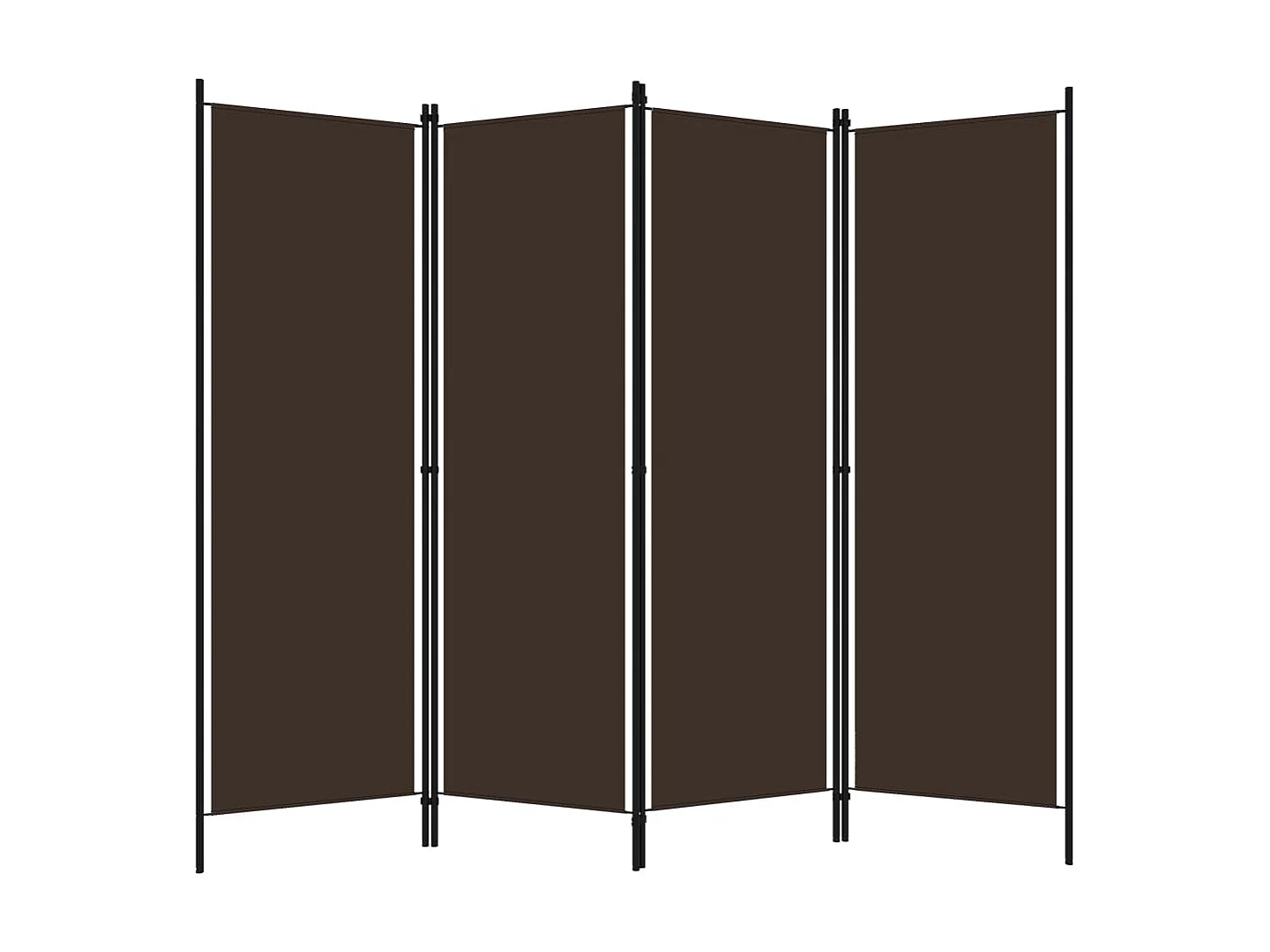 Paravent 4 panneaux Marron 200x180 cm WVGQ1876