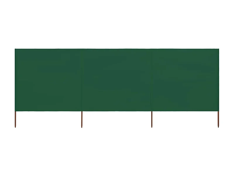 Biombo - Para-vento com 3 painéis em tecido 400x80 cm verde PT282917