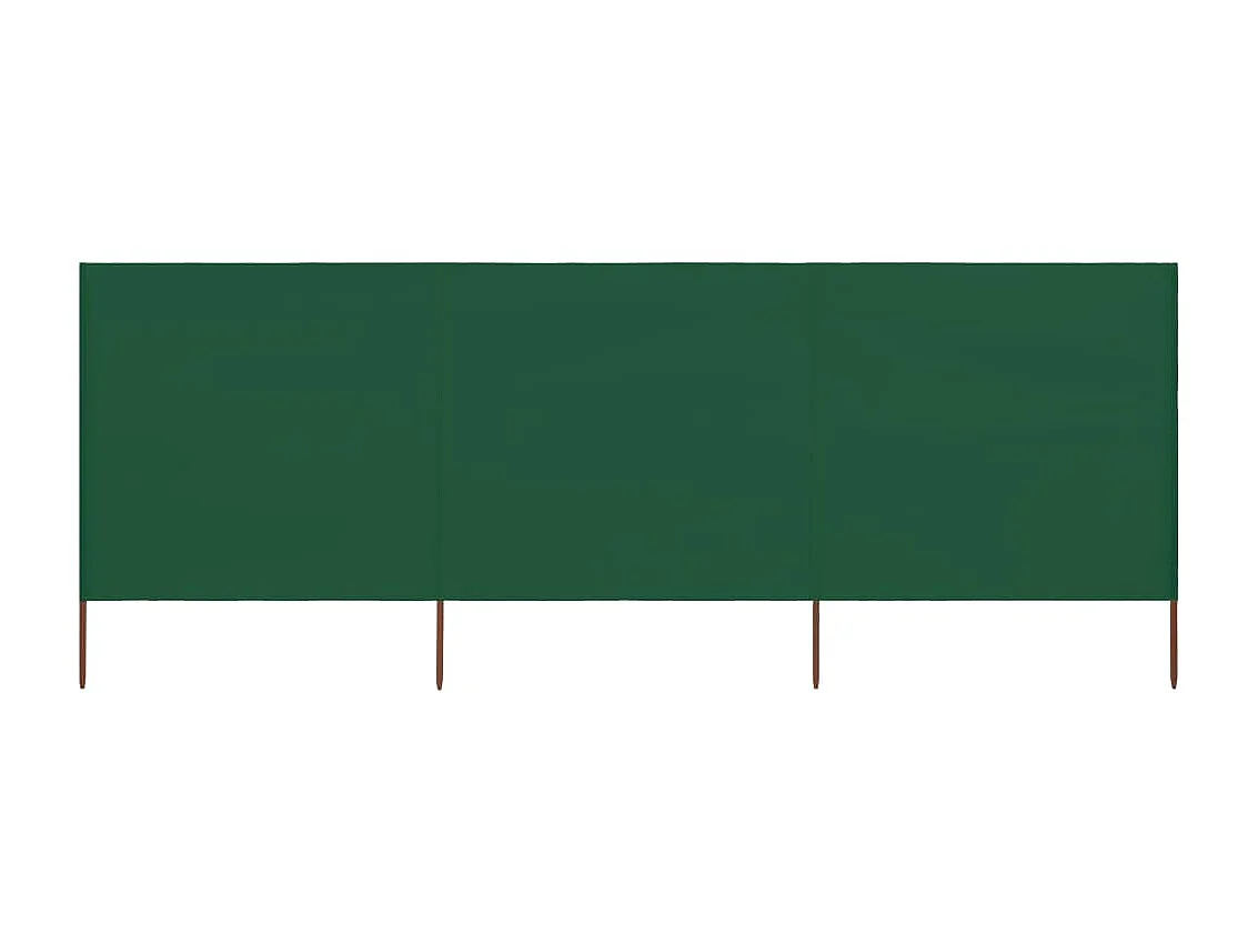 Biombo - Para-vento com 3 painéis em tecido 400x80 cm verde PT282917