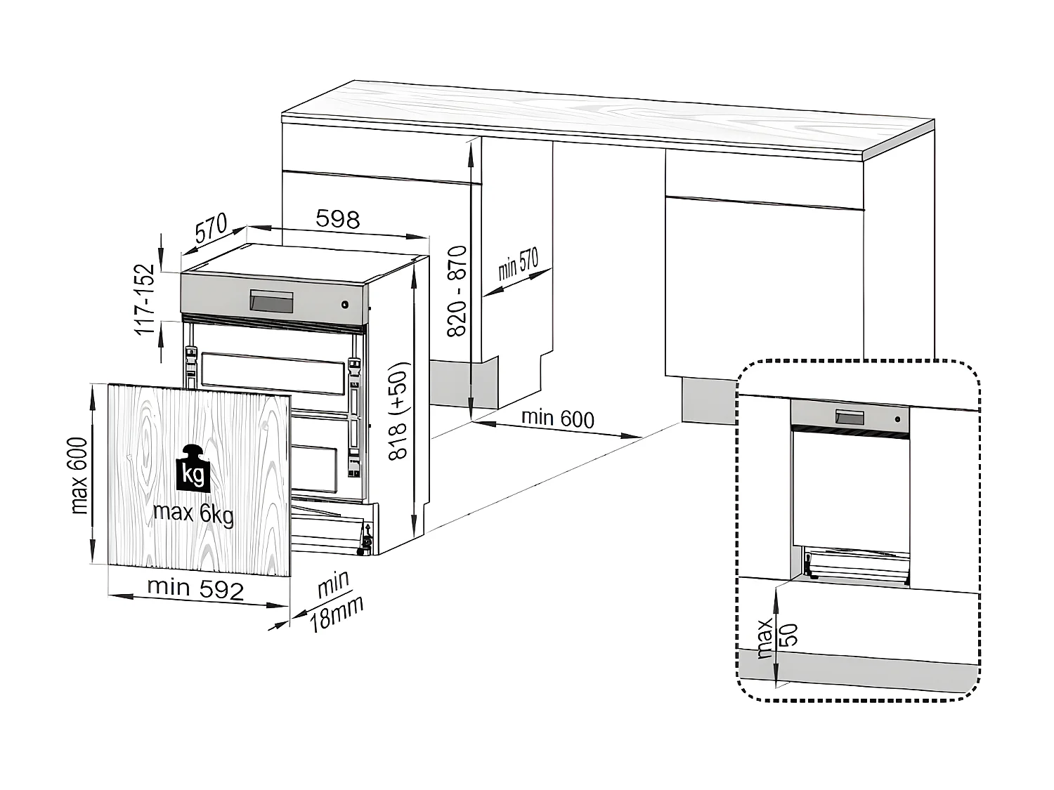 Lave-vaisselle encastrable BEKO 13 Couverts 59.8cm, PDSN 25311 X