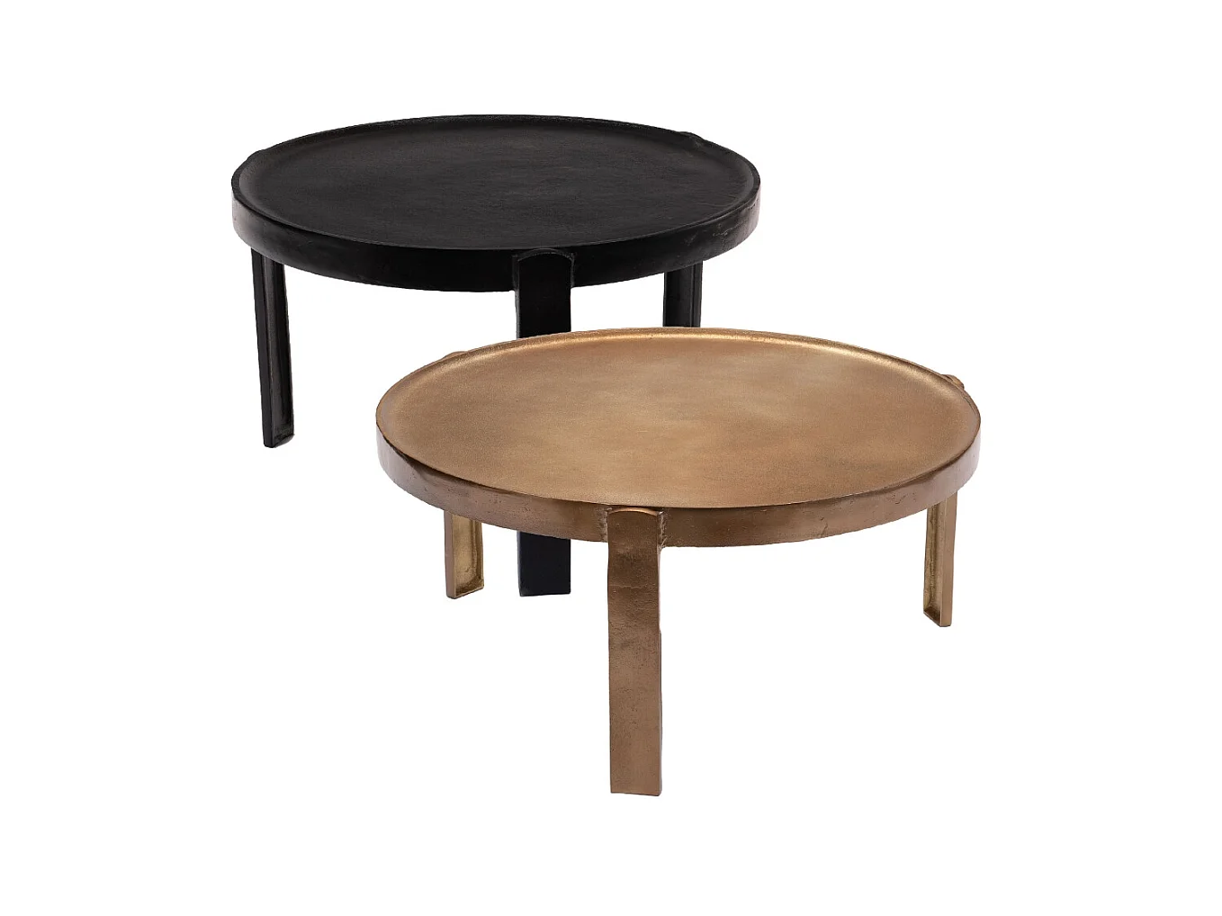 Set de 2 tables basses métal duo