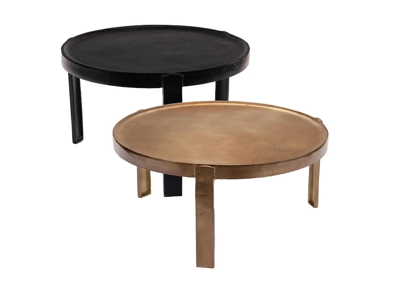 Set de 2 tables basses métal duo