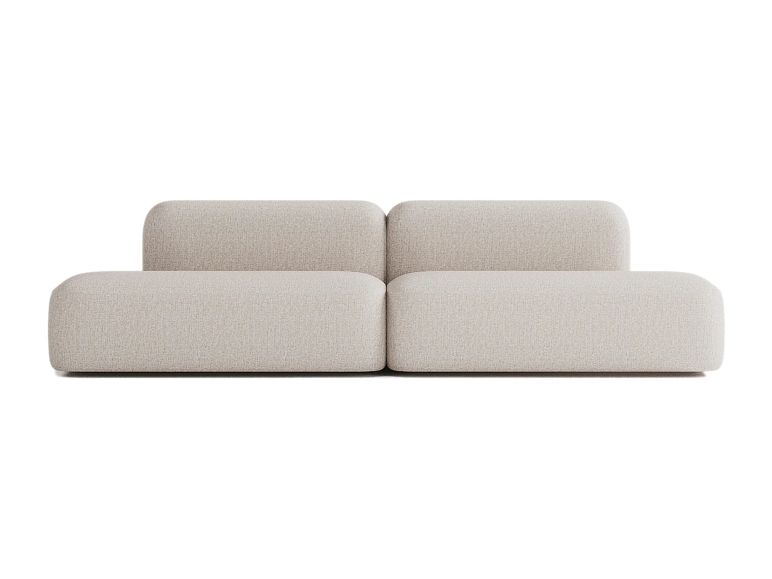 Canapé Modulable Max 4 places en Tissu Beige