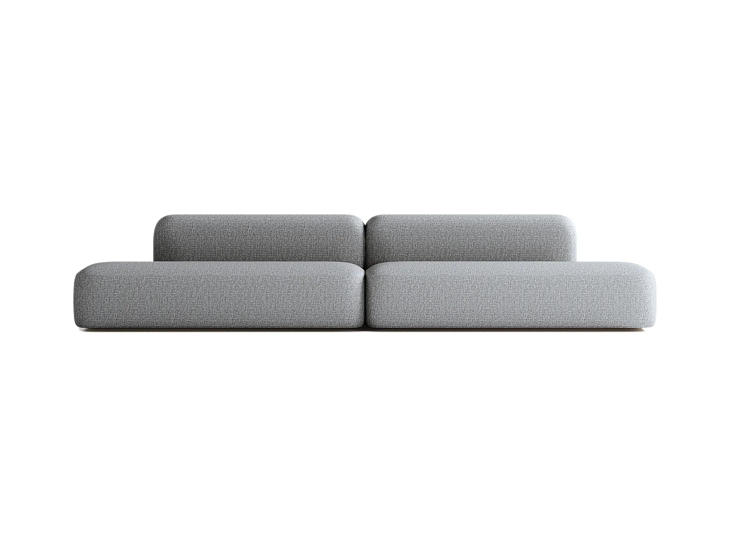 Canapé Modulable Max 6 places en Tissu Gris Foncé