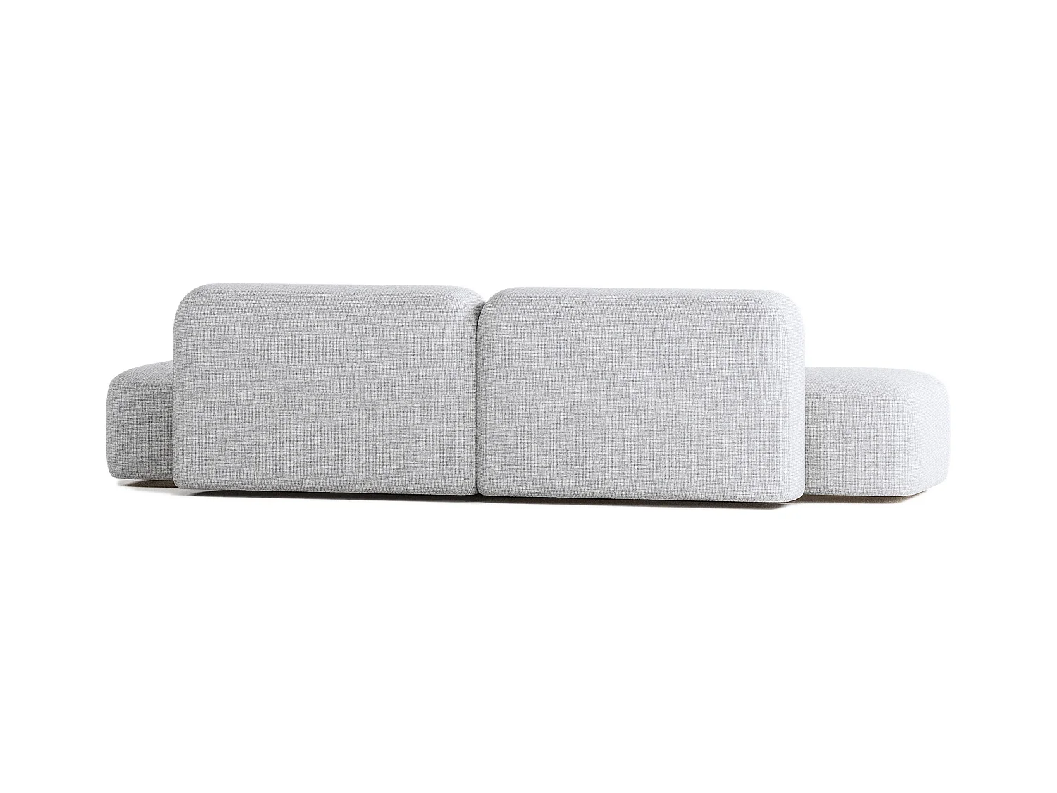Sofá Modular Max 4 Plazas en Tela Gris Claro