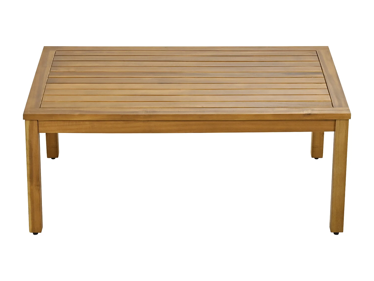 4-Sitzer-Gartenmöbel aus Stahl – Sofa, 2 Sessel und Couchtisch – aus geflochtenem Seil und Akazienholz – Grau