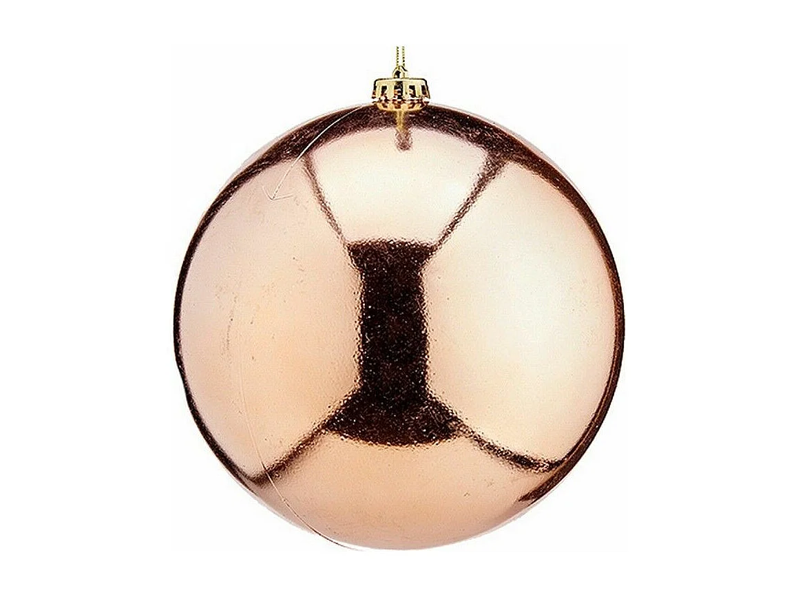 Boule de Noël Cuivre Plastique 20 x 21 x 20 cm (12 Unités)